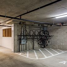 Indoor bike racks